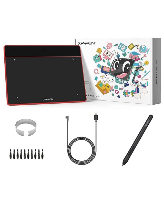 Tablet graficzny XP-Pen Deco Fun S czerwony