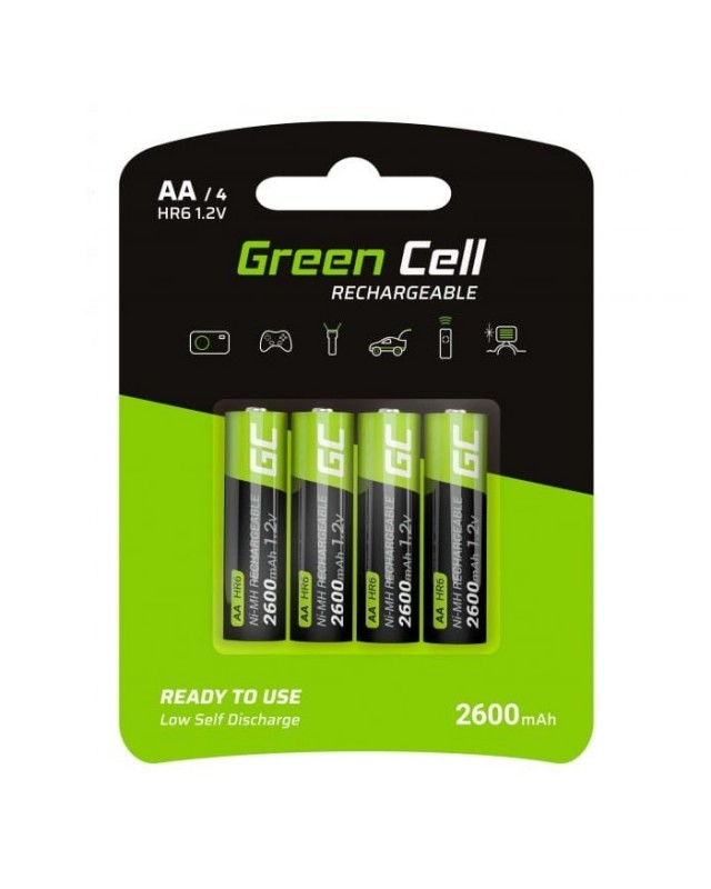 Akumulatory Green Cell AA HR6 2600Mah 4X