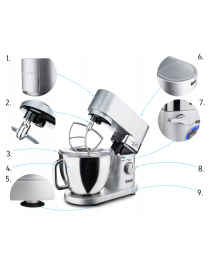 Robot kuchenny Planetarny Yoer Wielofunkcyjny 2300W Misa 5,8L